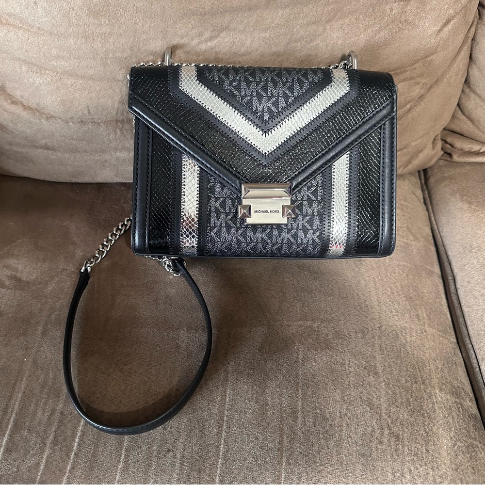 Michael Kors Black and Gray Women's Bag